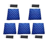 TingHaoO Lot de 5 sacs isothermes pour transport alimentaire en polyester argenté pour livreur et vendeur, Style bleu épais, Taille unique