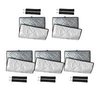 TingHaoO Lot de 5 sacs isothermes pour transport alimentaire en polyester argenté pour livreur et vendeur, Style fin argenté, Taille unique