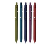 TingHaoO Lot de 5 stylos à encre gel rétractables à séchage rapide 0,5 mm pour journal intime, écriture lisse, outil créatif