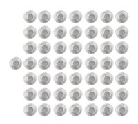 TingHaoO Lot de 50 moules ronds antiadhésifs et robustes en aluminium pour dessert, tartelettes