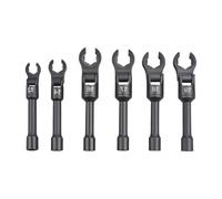 TingHaoO Lot de 6 clés hexagonales réglables à extrémité ouverte pour automobile avec construction en acier résistant à la corrosion Tête flexible 220