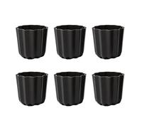 TingHaoO Lot de 6 moules à muffins en alliage d'aluminium pour les fêtes et les cours de pâtisserie