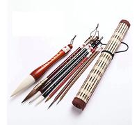TingHaoO Lot de 7/11 pinceaux de calligraphie chinoise traditionnelle à cheveux mélangés - Stylo flexible pour artiste - Stylo chinois pour aquarelle, couplet antithétique, écriture, dessin, pinceaux