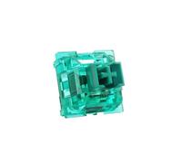 TingHaoO Lot de 70 commutateurs de clavier mécanique vert à 3 broches - Boîtier translucide pour clavier de jeu - Accessoires de clavier mécanique remplaçables à chaud