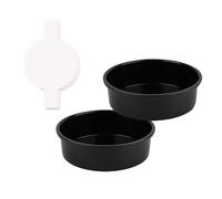 TingHaoO Moules à gâteau ronds en acier inoxydable texturé pour les amateurs de pâtisserie