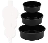 TingHaoO Moules à gâteau ronds en acier inoxydable texturé pour les amateurs de pâtisserie