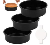 TingHaoO Moules à gâteau ronds en acier inoxydable texturé pour les amateurs de pâtisserie