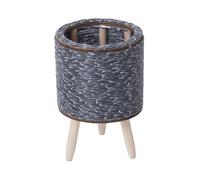 TingHaoO Panier de fleurs en rotin tressé pour intérieur et extérieur - Pour bonsaïs et décorations de plantes