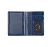 TingHaoO Passeports légers en cuir synthétique organisé avec motif en relief, pochettes de voyage pratiques pour un rangement soigné et sûr des documents, essentiels pour les voyages d'affaires, bleu