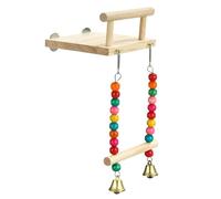 TingHaoO Perchoir pour animal domestique - Jouet à mâcher pour grincer les dents - Jeu amusant pour perruches - Accessoires pour perroquets