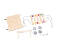 TingHaoO Perchoir pour animal domestique - Jouet à mâcher pour grincer les dents - Jeu amusant pour perruches - Accessoires pour perroquets