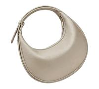 TingHaoO Petits sacs Hoboes pour femme avec bandoulière en forme de croissant - Sac à main en cuir souple avec sangle réglable, kaki, One Size