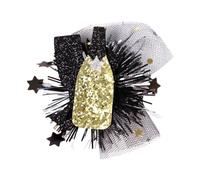 TingHaoO Pince à cheveux pour étudiant en maille pour remise de diplôme, chapeau de célibataire, décoration de cheveux pour fête de remise de diplôme