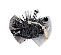 TingHaoO Pince à cheveux pour étudiant en maille pour remise de diplôme, chapeau de célibataire, décoration de cheveux pour fête de remise de diplôme