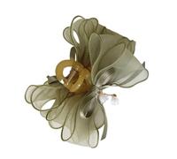 TingHaoO Pince à cheveux verte - Grande pince à cheveux tendance - Jolie décoration - Barrettes princesse - Outil de coiffure - Ornements