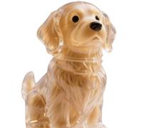 TingHaoO Porte-clés souvenir souvenir en forme de chien transparent en forme de chien pour collectionneur de fourrures ou de sacs