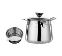 TingHaoO Porte-graisses fonctionnels avec passoire en acier inoxydable 316 Pots de filtration d'huile avec haute résistance à la corrosion Bidon d'huile de cuisson