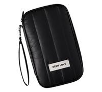 TingHaoO Porte-monnaie portable de grande capacité - Porte-cartes élégant - Organisateur de cartes simple pour femme, Noir