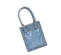 TingHaoO Sac à main ergonomique avec fenêtre d'affichage transparente pour badge, sac à bandoulière pratique en polyuréthane, adapté pour les conventions de voyage, sac à bandoulière matelassé en