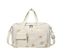 TingHaoO Sac à main pour maman, motif brodé, plusieurs compartiments, résistant aux éclaboussures, sac à bandoulière de voyage grande capacité pour couches de maternité, C