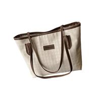 TingHaoO Sac à main surdimensionné pied-de-poule pour le travail des femmes, imperméable, pour ordinateur portable, matériaux en U, sac à main spacieux, main de travail, Couleur café., Taille unique