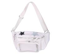 TingHaoO Sac banane multifonction pour filles - Sac de poitrine transparent - Joli sac de présentation Itabag pour voyage quotidien