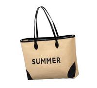 TingHaoO Sac de plage brodé surdimensionné pour femme, sac à bandoulière tissé à double poignée pour voyage, gym, shopping et vacances, sac de plage brodé, Noir , One Size