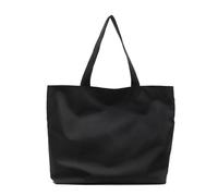 TingHaoO Sac de transport 2025 de grande capacité en nylon avec bandoulière spacieuse pour homme et femme - Pour le travail quotidien, les voyages - Grande capacité pour ordinateur portable, Noir