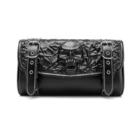 TingHaoO Sac d'équipement de moto avec sangles à dégagement rapide en tissu d'inspiration punk, poches d'organisation pour motards, chopper, outils