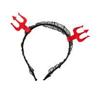 TingHaoO Serre-tête délicat en corne de bœuf pour Halloween - Décoration de fête pour filles et femmes - Accessoires photo