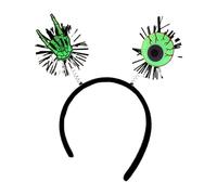 TingHaoO Serre-tête d'Halloween motif tête de mort, chauve-souris, bandeau phosphorescent pour cheveux pour coiffe, fournitures de fête d'Halloween pour adultes