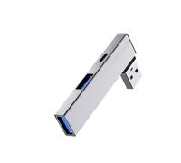 TingHaoO Speed USB 3.0 Hubs USB vers type C + 2 ports adaptateur d'extension avec USB3. USB2. Port pour une large compatibilité Hub avec type C