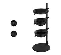 TingHaoO Support réglable en alliage d'aluminium avec porte-boules de glace et tasse filtrante pour préparation d'infusion à froid