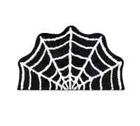 TingHaoO Tapis de bain lavable en forme d'araignées d'Halloween en faux cachemire antidérapant pour salle de bain cuisine tapis de bain antidérapant