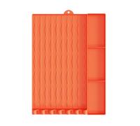 TingHaoO Tapis de cuisson en silicone pour grille de cuisson, ustensiles de barbecue, avec compartiments séparés pour le camping et les pique-niques, fournitures de barbecue en plein air