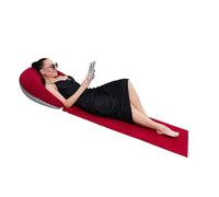 TingHaoO Tapis de plage gonflable doux, coussin de dos, coussin de chaise, matelas de voyage pour piscine, accessoires de fête, chaise portable ergonomique