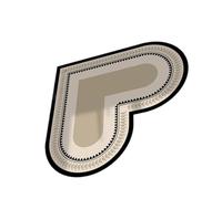 TingHaoO Tapis de sol de cuisine en forme de cœur pour cuisines, surfaces antidérapantes et PVC résistantes à l'huile pour femmes au foyer