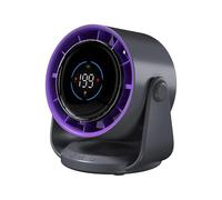 TingHaoO Ventilateur de refroidissement portable réglable à affichage numérique USB pour bureau et intérieur Convient pour une utilisation en intérieur