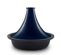 H. Koenig Tajine en fonte émaillée TINGHIR Ø29 cm Tous feux Induction Couvercle céramique Bleu 2,5 L