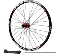 TINGMIAN HG Paire de roues de vélo en alliage d'aluminium avec roulement scellé 142 mm essieu traversant 32H Jante avant et arrière pour cassette de 7 à 12 vitesses (roue arrière QR, 73,6 cm)