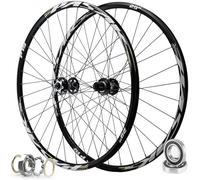 TINGMIAN Paire Roues Vélo VTT 24/26/27,5/29 Pouces, Frein Disque HG,4 Roulements Scellés, Jante Moyeu Cyclisme Montagne 32H for Vitesses 7/8/9/10/11/12(29 inch)