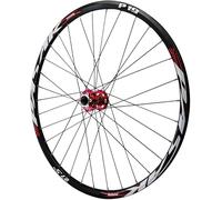 TINGMIAN Paire Roues VTT 24/26/27,5/29 Pouces Jante Vélo Roulement Scellé Alliage D'aluminium, Moyeux Cassette Roue Avant Et Arrière Vélo Montagne 32H for 7-12 Vitesses(Red Front Wheel,27.5 inch)