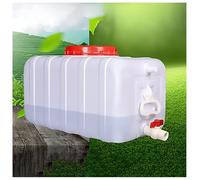 TINGMIAN Réservoir d'eau Camping Plastique 48L/80L/110L/160L/200L/340L, Réservoir Stockage d'eau Plastique, Seau Stockage avec Robinet(48L)