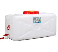 TINGMIAN Réservoir Stockage d'eau Blanche Grande Capacité Cuve Fermentation Rectangulaire Réservoir d'eau Pluie Seau Enzymes avec Couvercle/Robinet/poignée (Color : 150L)