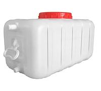 TINGMIAN Réservoirs d'eau Seau Stockage d'eau Portable for l'eau Potable Extérieur Randonnée Pique-niques Barbecues Usines Fermes L'industrie Conduite Automatique(White,200L)