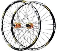 TINGMIAN Roues Avant VTT 26/27,5/29 Pouces, Frein Disque, Moyeu 32 Trous, Dégagement Rapide, Roue Arrière Alliage D'aluminium, 7/8/9/10/11/12 Vitesses(Front Rear Wheels,26 inch)