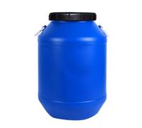 TINGMIAN Seau d'eau 25L/50L/60L,Réservoir d'eau Domestique, Réservoir d'eau Extérieur Plastique Qualité Alimentaire,Grand Réservoir d'eau Camping Circulaire(Blue,25L)