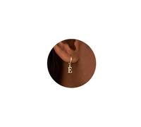 TINGN Boucles d'oreilles créoles avec lettres pour filles - Boucles d'oreilles en or pour filles avec créoles en lettres, boucles d'oreilles pour femmes, cadeaux pour filles, boucles d'oreilles