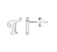 TINGN Boucles d'oreilles en argent 925 pour femme et fille - Boucles d'oreilles médicales - Or rose - 26 lettres - Hypoallergéniques - Pour femmes et filles, Argent sterling