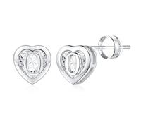 TINGN Boucles d'oreilles pour femme - Plaqué or 14 carats - Avec lettres - Hypoallergéniques - Avec zircone - Cadeau pour filles et femmes, Laiton Or jaune, Zircone cubique